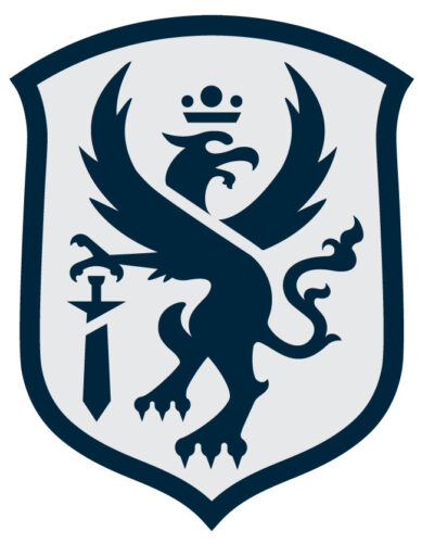 Blank Family Griffin Crest logo design